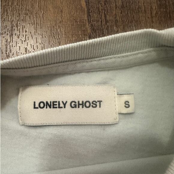 Lonely Ghost Graphic T-Shirt Pastel Short Sleeve Tee Size Small - Picture 2 of 4